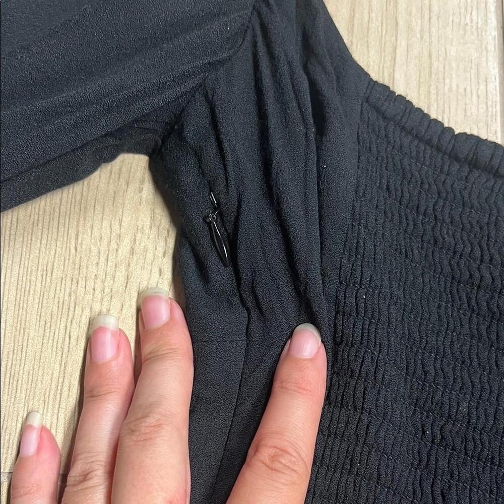 Aritzia Wilfred Black Long Lightweight Sleeve Dress - Picture 8 of 8